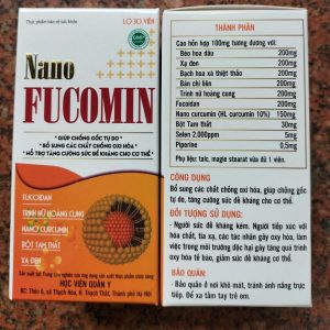 Bảng Giá Ưu Đãi Nano Fucomin Cho Bệnh Nhân K